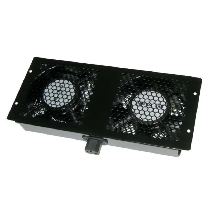 XtendLan Ventilace pro stojan. rozvaděče Telco hloubky 600,800,1000,1200mm, 2x ventilátor, napájecí kabel (SFANG02-P)