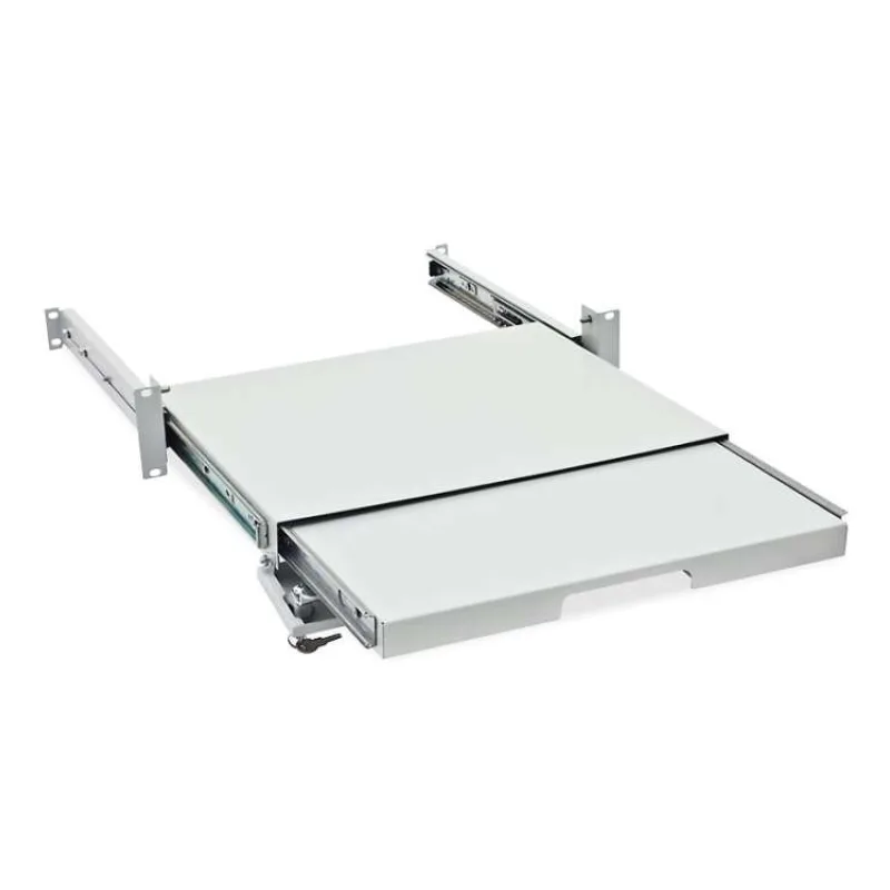 19" výsuvná polica pre klávesnicu a myš, čierna (RAB-UP-X29-A1)