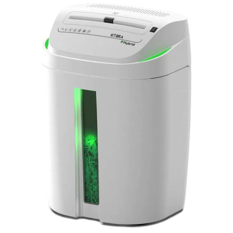KOBRA skartovač S6-HYBRID/ příčný řez 5,8 mm/ A4/ kapacita 28 listů/ objem koše 40l/ stupeň utajení P2/ bílo-zelený (KOBRA-S6-HYBRID)
