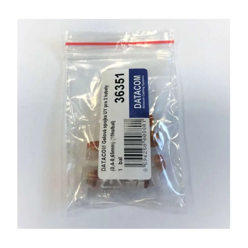 DATACOM Gelová spojka UY pro 2 kabely (0,4-0,65mm) (10ks/bal) (36351)