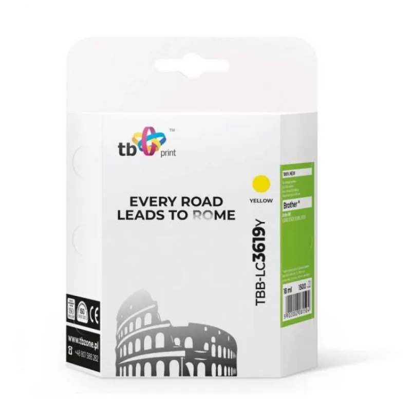 Ink. kazeta TB kompat. s Brother MFC-J2330DW Žlutá (TBB-LC3619Y)