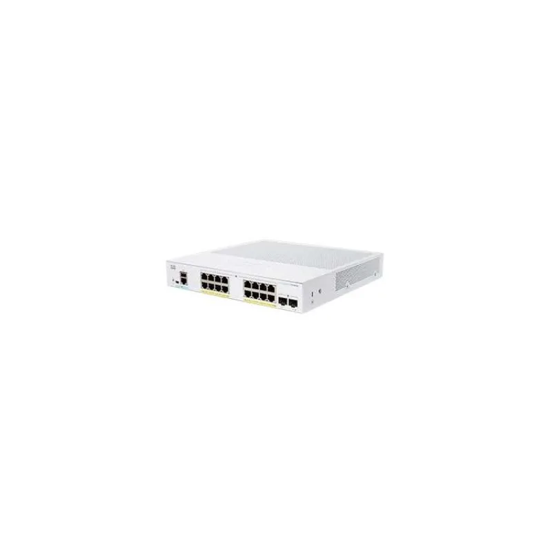 Cisco switch CBS250-16P-2G-UK (16xGbE,2xSFP,16xPoE+,120W,fanless) - REFRESH (CBS250-16P-2G-UK-RF)