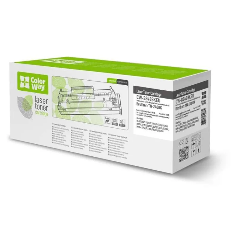 COLORWAY kompatibilní toner pro BROTHER TN-248BK/ Černý/ 1 000 stran (CW-B248BKEU)