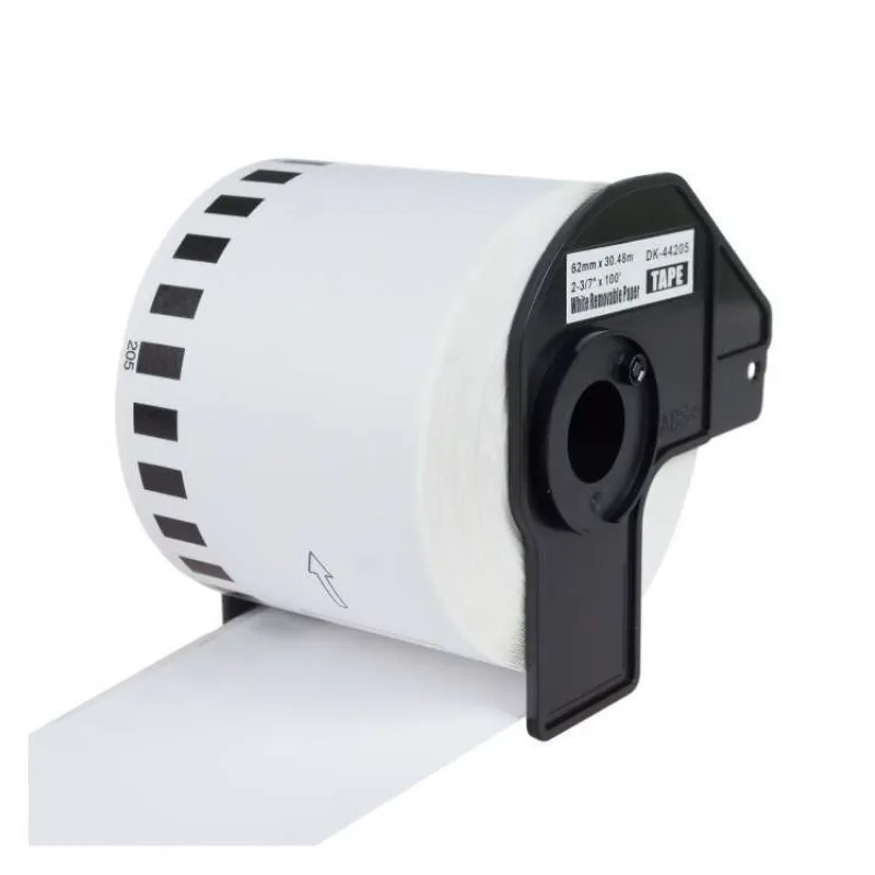 PRINTLINE kompatibilní etikety s Brother DK-44205, bílá pap. role, snadno odstranitelná 62x30,48m (PLLB20)