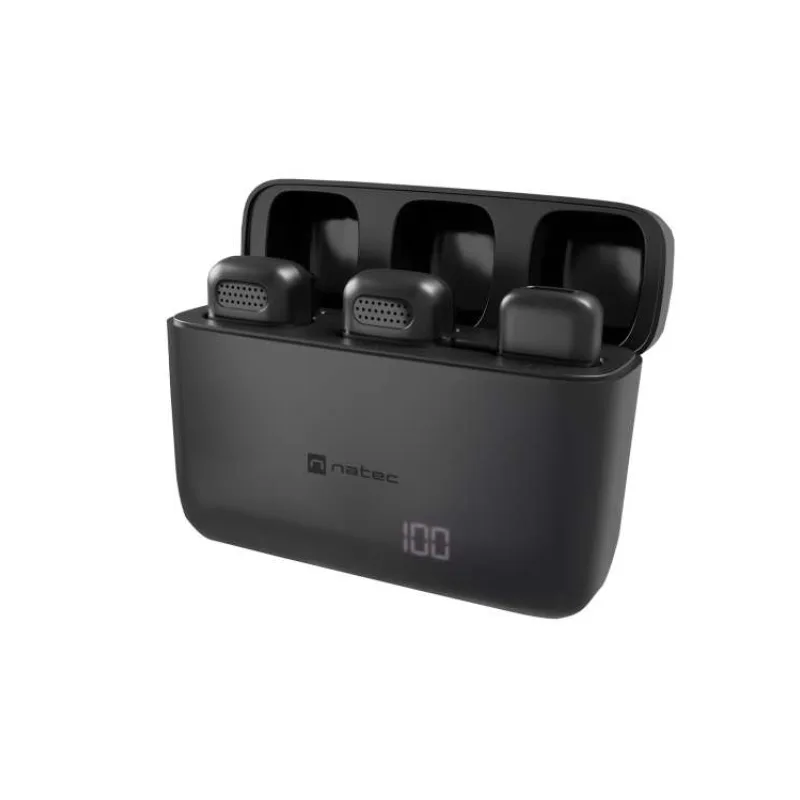 Mobilný bezdrôtový mikrofón Natec HOPPER LAVALIER USB-C, 2 KS (NMI-2254)