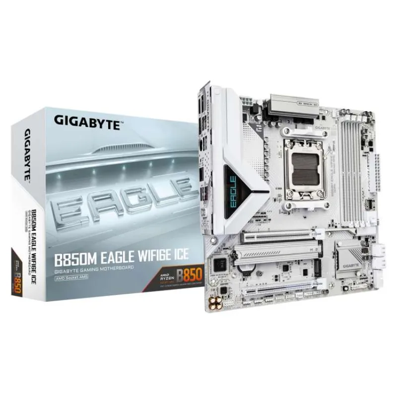 GIGABYTE B850 EAGLE WIFI6E ICE/AM5/mATX (B850M EAGLE WF6E ICE)