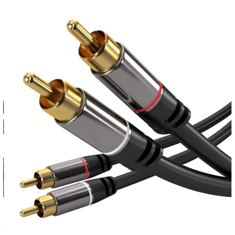 PremiumCord HQ stínený kabel 2x CINCH-2x CINCH M/M 1,5m (kjqccmm015)