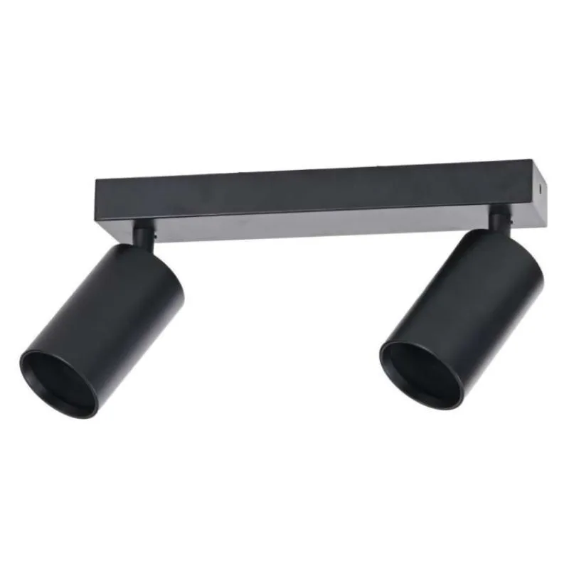 IMMAX PUNTO-2 stropní, nástěnné bodové svítidlo, 2 hlavy, černé, pro zdroj typu GU10 (08247L)