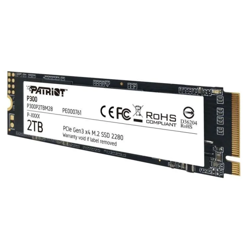 PATRIOT P300 2TB SSD / Interní / M.2 PCIe Gen3 x4 NVMe 1.3 / 2280 (P300P2TBM28)