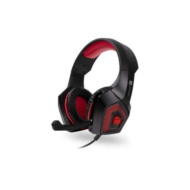 CONNECT IT BATTLE RNBW Ed. 2 herní sluchátka s mikrofonem, USB, 3,5mm Jack,ČERNO-ČERVENÁ (CHP-5500-RD)