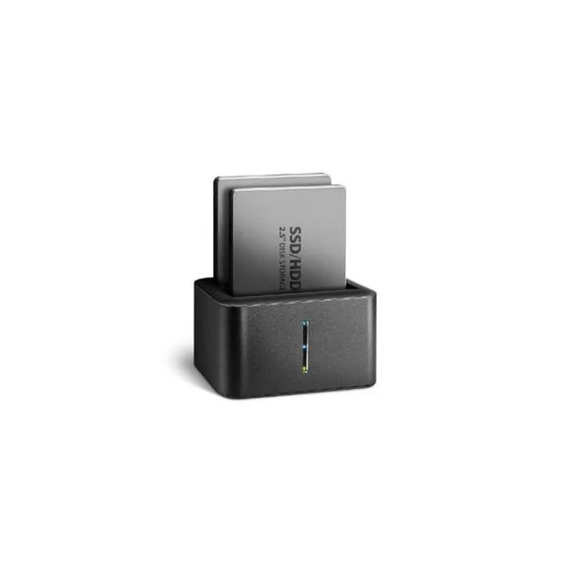 AXAGON ADSA-D25, USB 3.2 Gen 1 - 2x SATA 6G 2.5" SSD/HDD CLONE MINI dokovacia stanica (ADSA-D25)