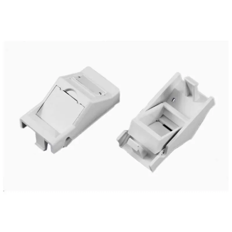 Modul neosazený 1x RJ45, 22,5x45 mm s prachovkou úhlový (KEYMOD22,5x45-A)