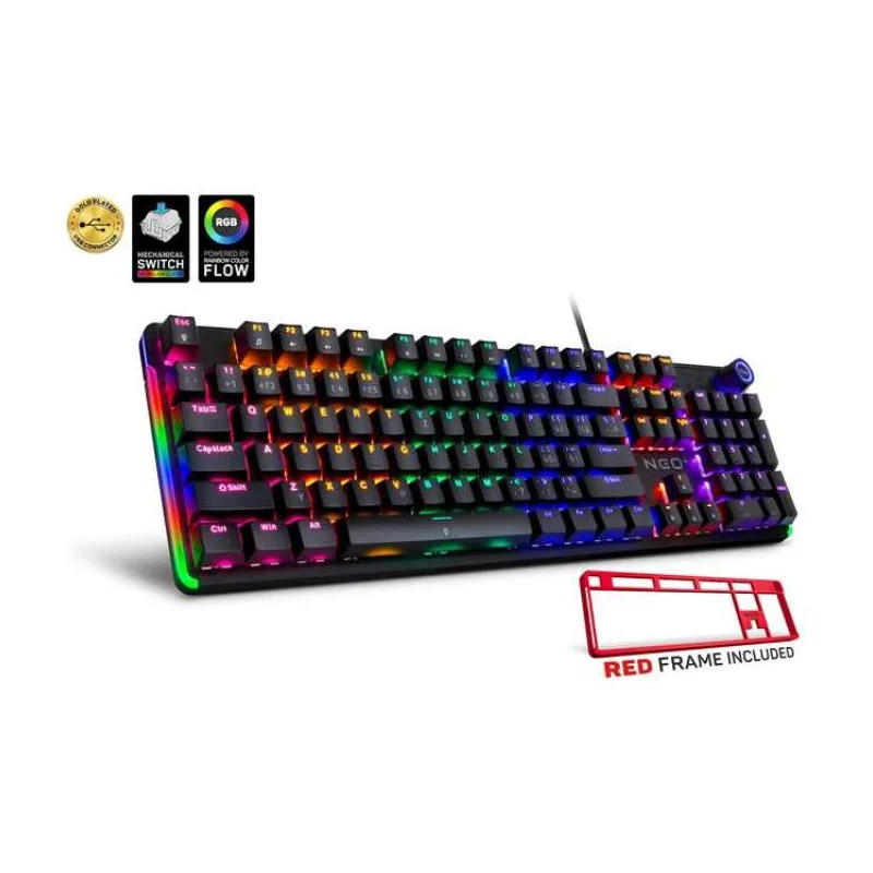 CONNECT IT Mechanická klávesnice NEO2 + CZ + SK layout Černo-Červená (CKB-3592-CS)