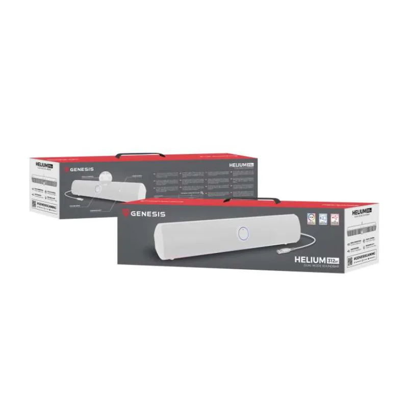 Genesis herný soundbar HELIUM 312BT/Stereo/10W/Biel (NCS-2305)