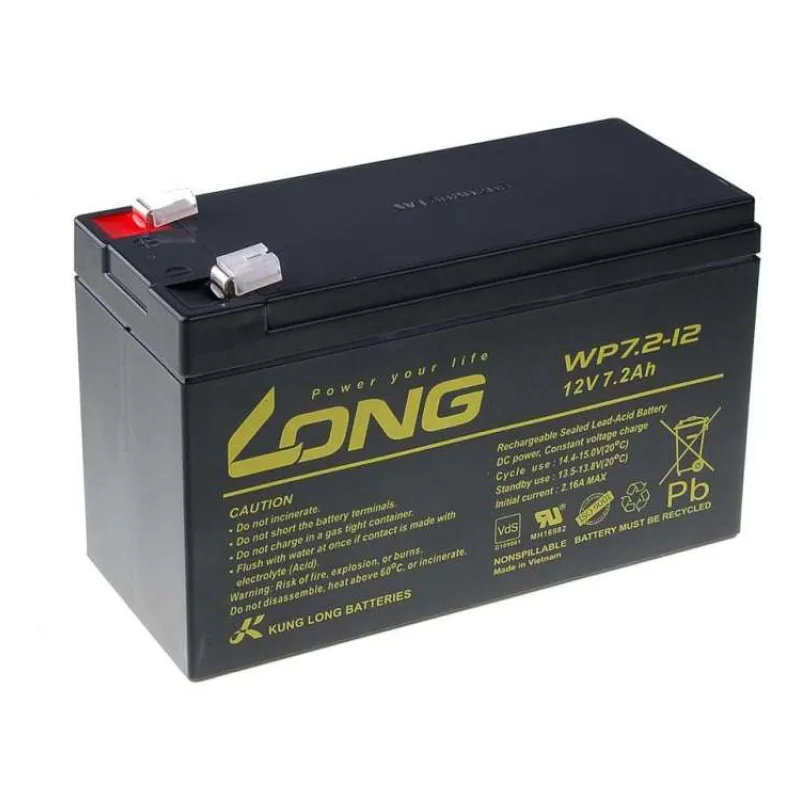 AVACOM Long Baterie WP7.2-12 (12V/7Ah - Faston 250) (PBLO-12V007,2-F2A)