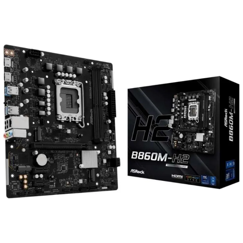 ASRock MB Sc LGA1851 B860M-H2, Intel B860, 2xDDR5, 2xHDMI, mATX (B860M-H2)