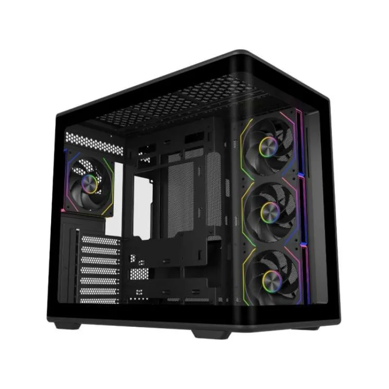 Cooler Master case Elite 600, ATX, Průhledná bočnice, 4x 120mm Fan, Černá (E600-KGNN-S01)