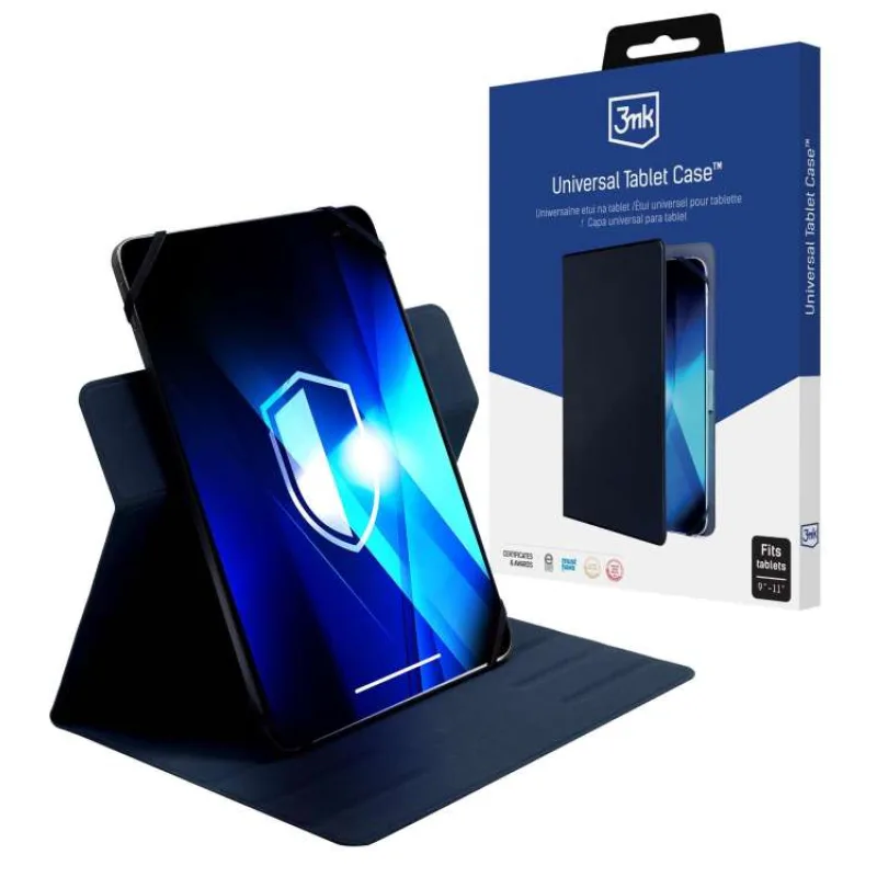 3mk ochranné pouzdro Universal Tablet Case pro tablety 9-11", Dark Blue (5903108598552)