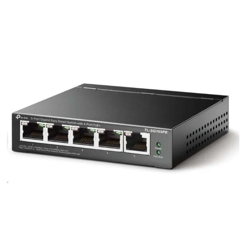 TP-Link TL-SG105PE5-Port Gigabit Easy Smart Switchwith 4-Port PoE+ budget 65W (TL-SG105PE)