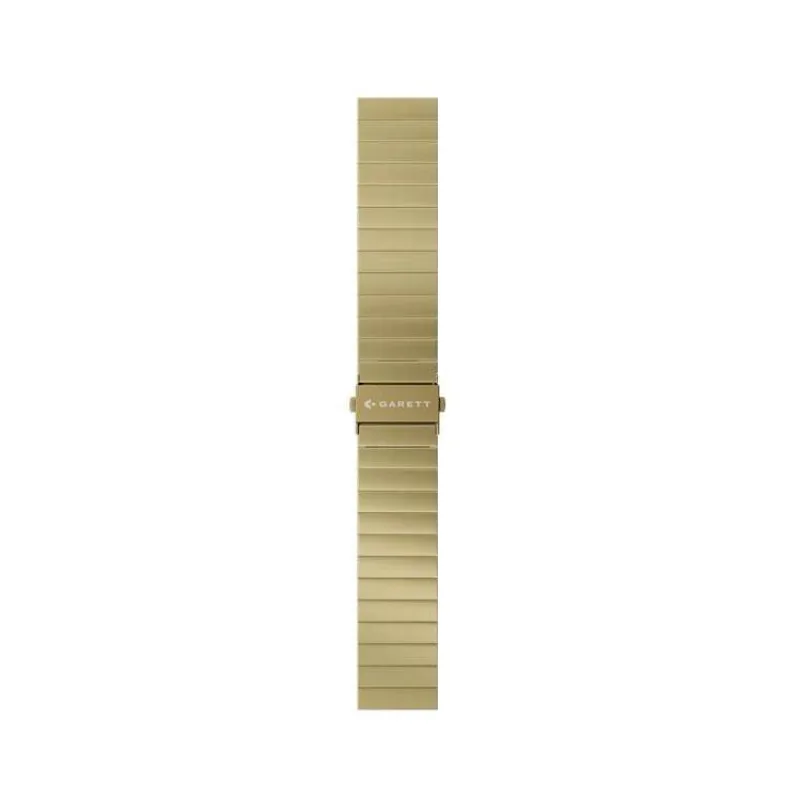 Garett univerzální řemínek 20 mm, zlatý kovový, typ Solid (STRAP_GLD_STL_SOLID_20MM)