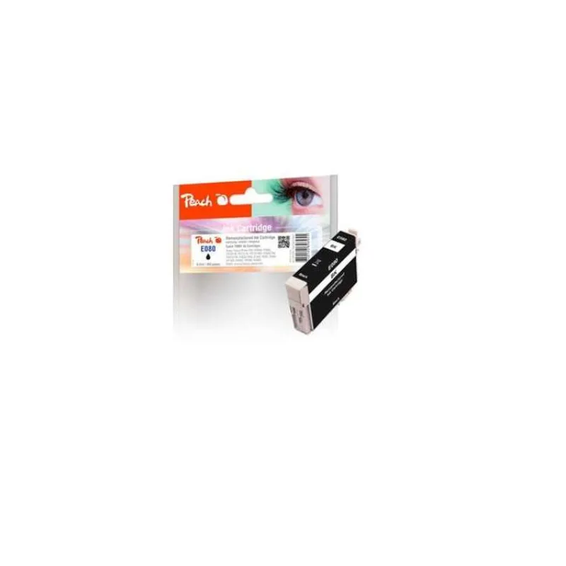 PEACH kompatibilní cartridge Epson T0801, black, 8,2 ml (313941)