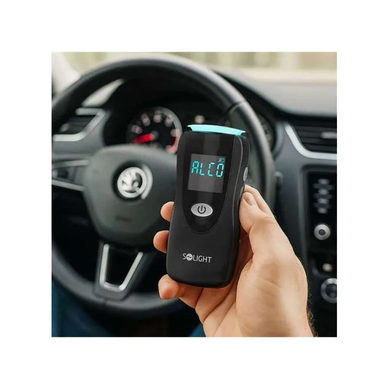 Solight profesionální bezkontaktní alkohol tester, Fuel Cell, 0,0 - 5,0‰ BAC,citlivost 0,08‰ (1T08)