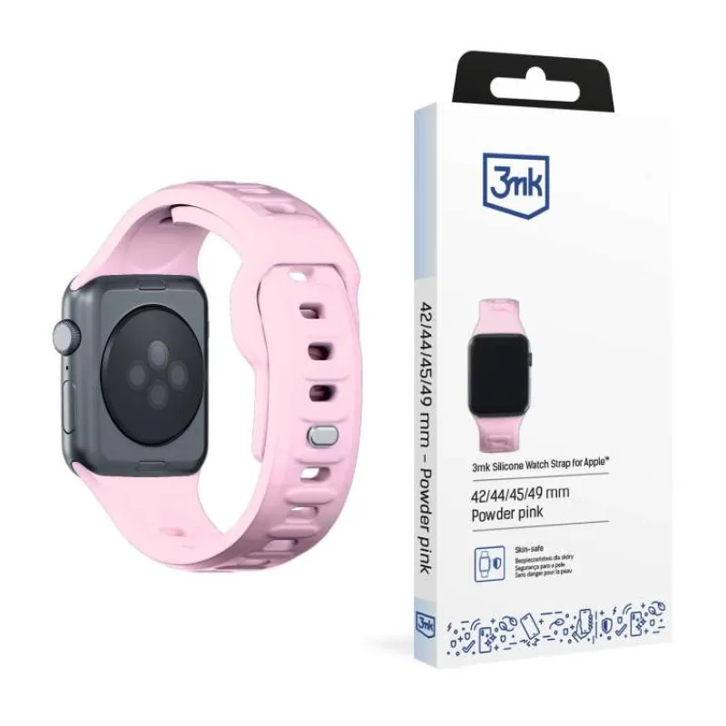 3mk řemínek Watch Strap pro Apple 42/44/45/49 mm Powder Pink (5903108565820)