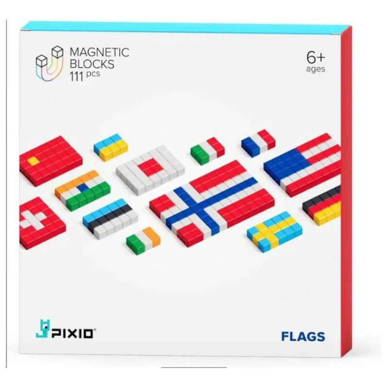 PIXIO Flags magnetická stavebnice (30105)