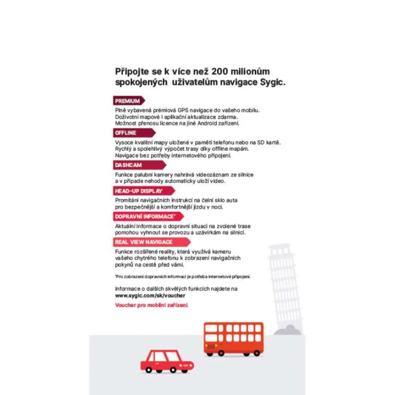 Sygic Voucher - Europe - Premium, Real View, Traffic, Lifetime (8586015439742)