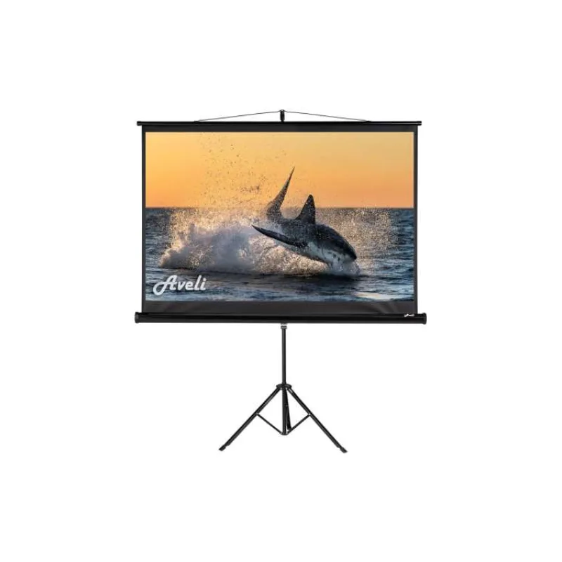 Projekčné plátno AVELI statív, 150x94cm (16:10) 70", čierny tubus (XRT-00110B)