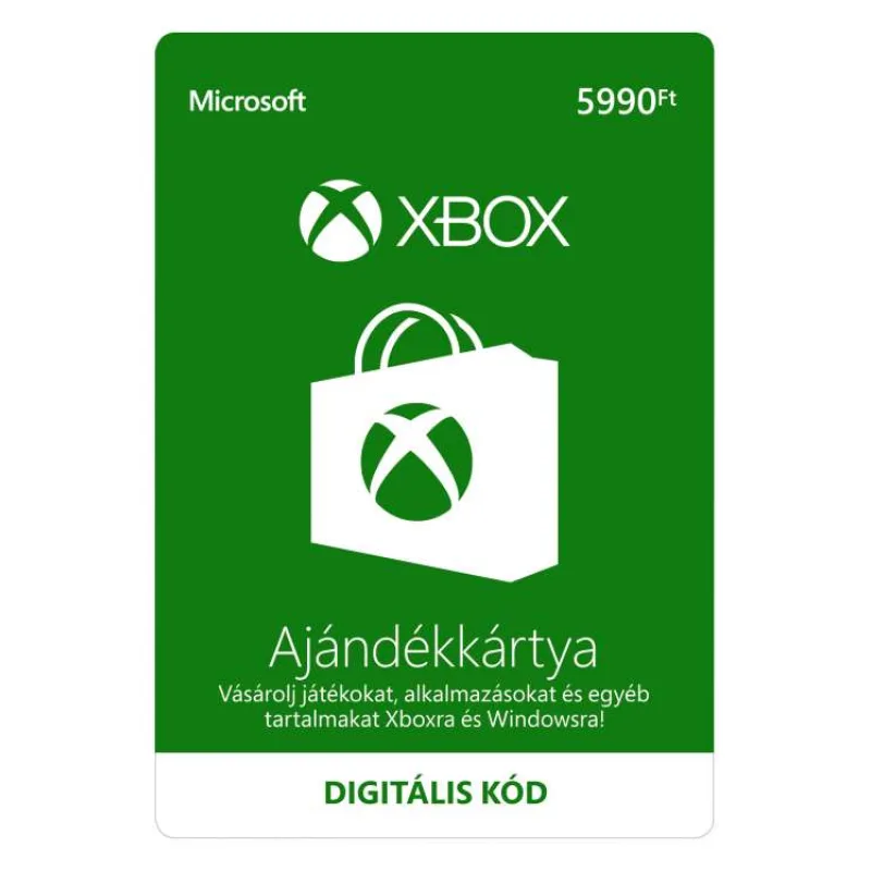 ESD XBOX - Dárková karta Xbox 5990 HUF (K4W-03495)