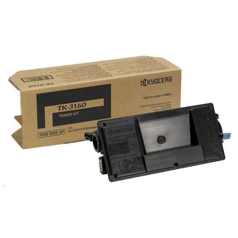 Kyocera toner TK-3160 na 12 500 A4 pre ECOSYS P3145/P3150/P3155/P3260/M3145/3645/M3860 (TK-3160)