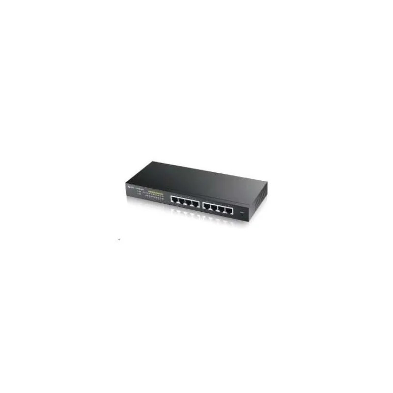 Zyxel GS1900-8HP v3, 8-port GbE L2 PoE Smart Switch, 802.3at, desktop, fanless, 70 Watt (GS1900-8HP-EU0103F)