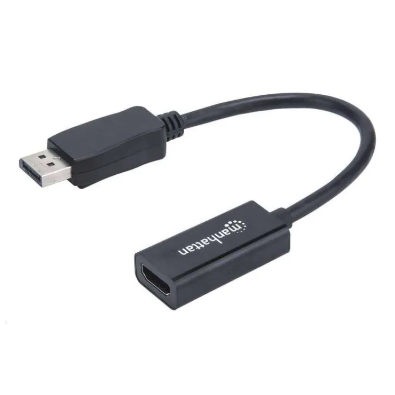 Adaptér MANHATTAN, DisplayPort, DP-Male/HDMI-Female, čierny (151634)