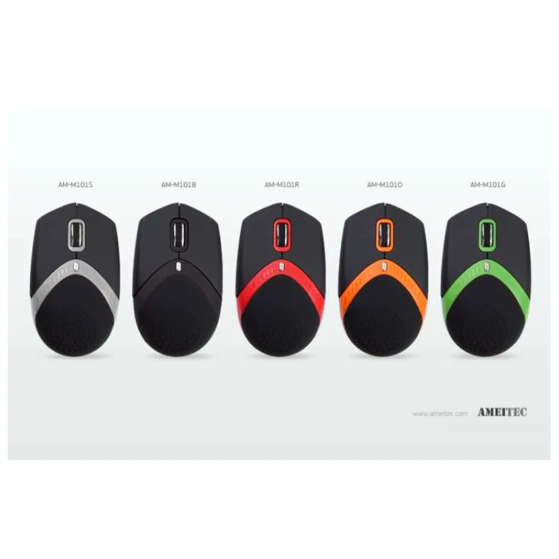 AMEI Mouse AM-M101R ErgoMouse Red 800/1600dpi USB (AMEI AM-M101R)