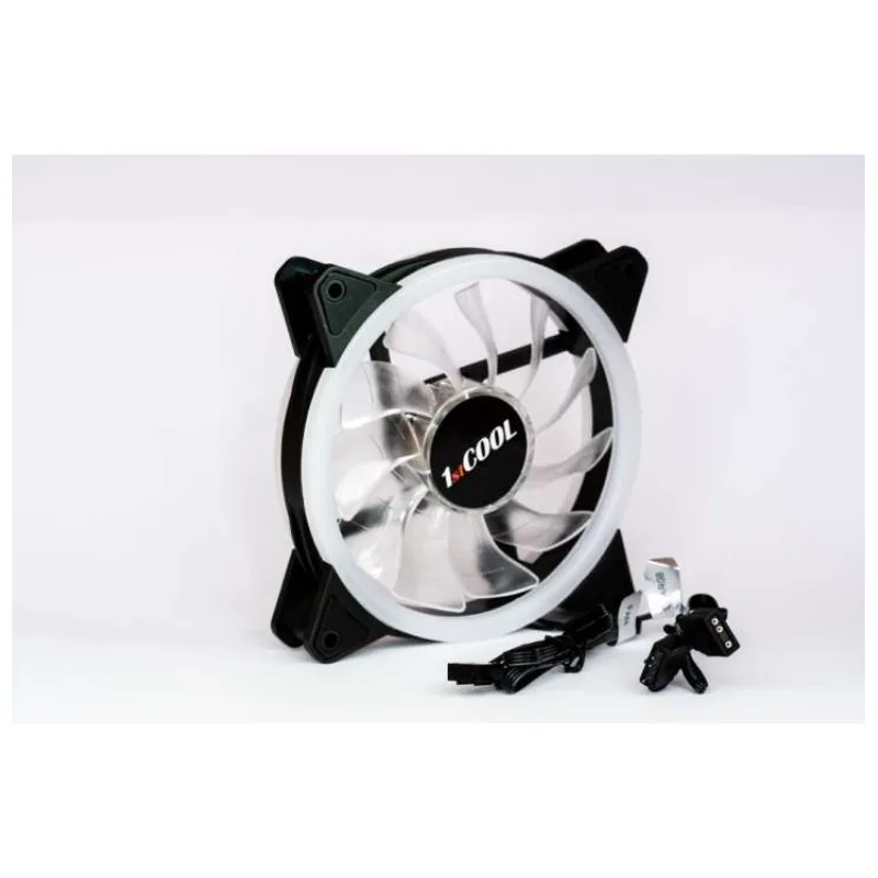 1stCOOL Ventilátor AURA EVO Dual Ring ARGB 12cm (F12-AURA-EVO-DR)