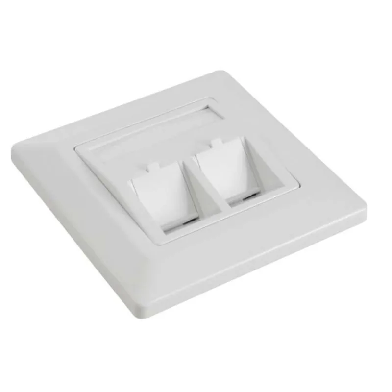 Solarix Eth.Zás. modulární pro 2 keystony pod omítku bílá SX9-2-0-WH (23100102)