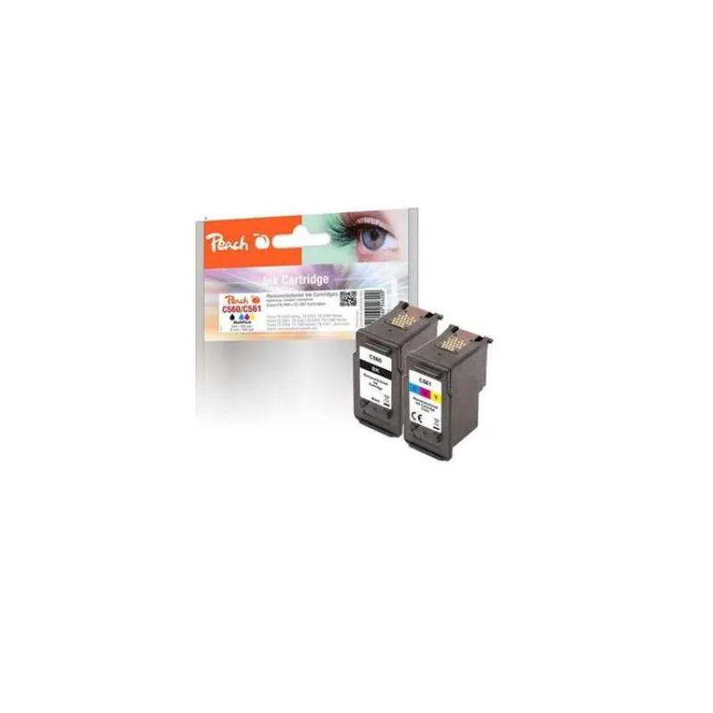 PEACH kompatibilní cartridge HP PG-560BK, CL-561C, CombiPack, black, colour, 1x8ml, 1x8,5ml (321029)