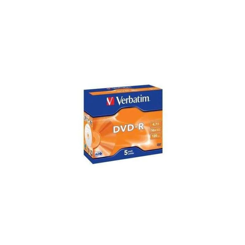 VERBATIM DVD-R (5-pack)Jewel/16x/4.7GB (43519)