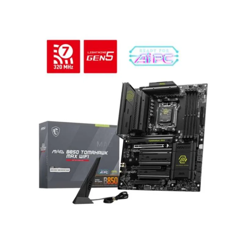 MSI MB Sc AM5 MAG B850 TOMAHAWK MAX WIFI, AMD B850, 4xDDR5, 1xHDMI, WiFi, ATX (MAG B850 TOMAHAWK MAX WIFI)