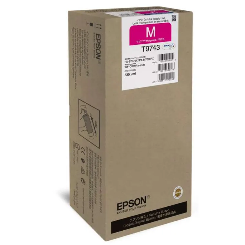 Epson atrament WF-C869R series magenta XXL - 84k str. (C13T97430N)