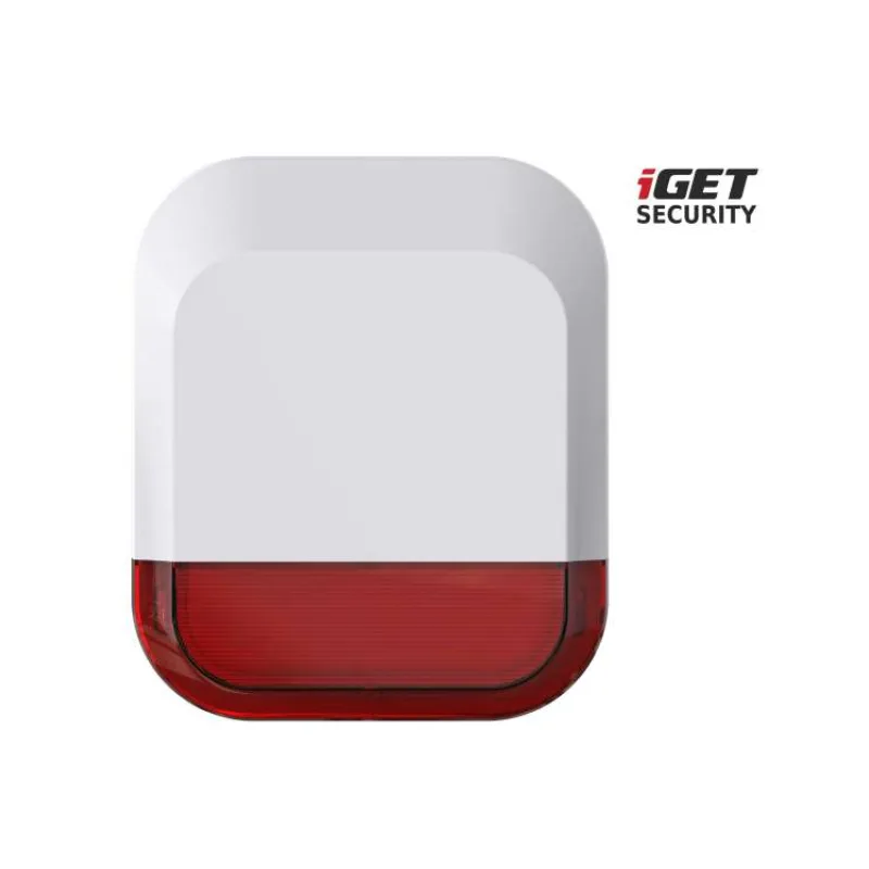 iGET SECURITY EP11 - vonkajšia siréna napájaná batériou alebo adaptérom, pre alarm M5 (75020611)