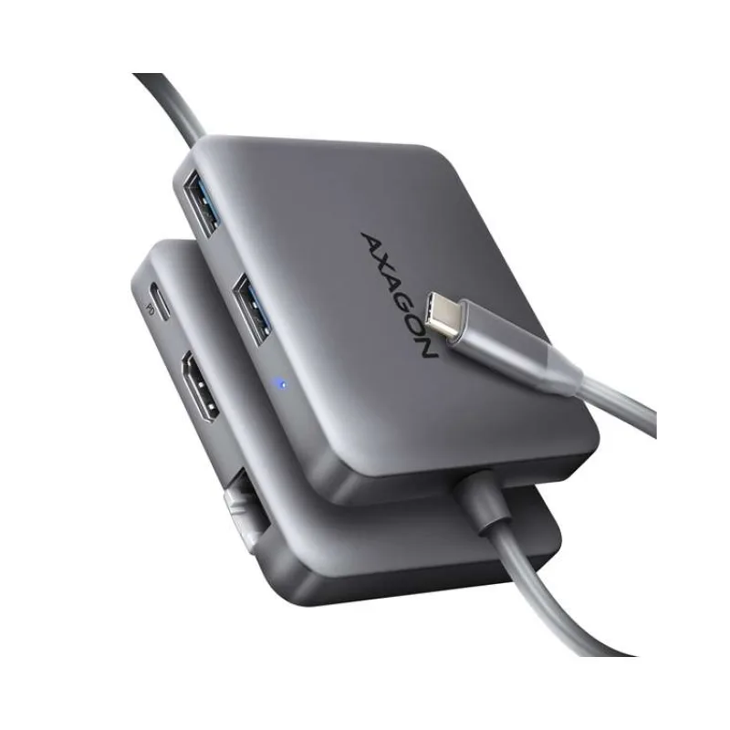 AXAGON multi hub USB-C / HMC-5HL / USB 3.2 Gen1 / 1x PD / 1x HDMI / 1x USB-C / 2x USB-A / RJ-45 / 20cm (HMC-5HL)
