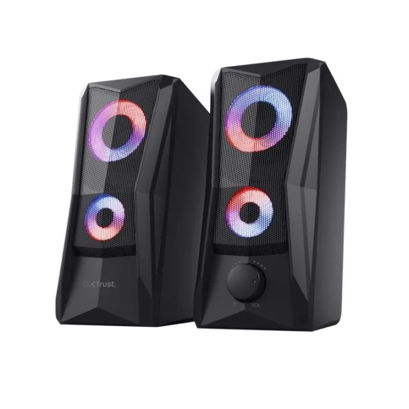 TRUST reproduktory GXT 606 Javv RGB-Illuminated 2.0 Speaker Set, černá (25108)