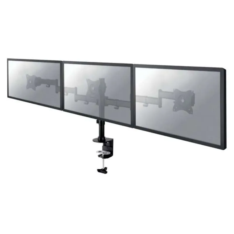 Neomounts Select NM-D135D3BLACK/Držák displeje/na stůl/10-27"/svorka+průchodka/VESA 100X100/nosn.3x 8kg/3 displeje/černý (NM-D135D3BLACK)