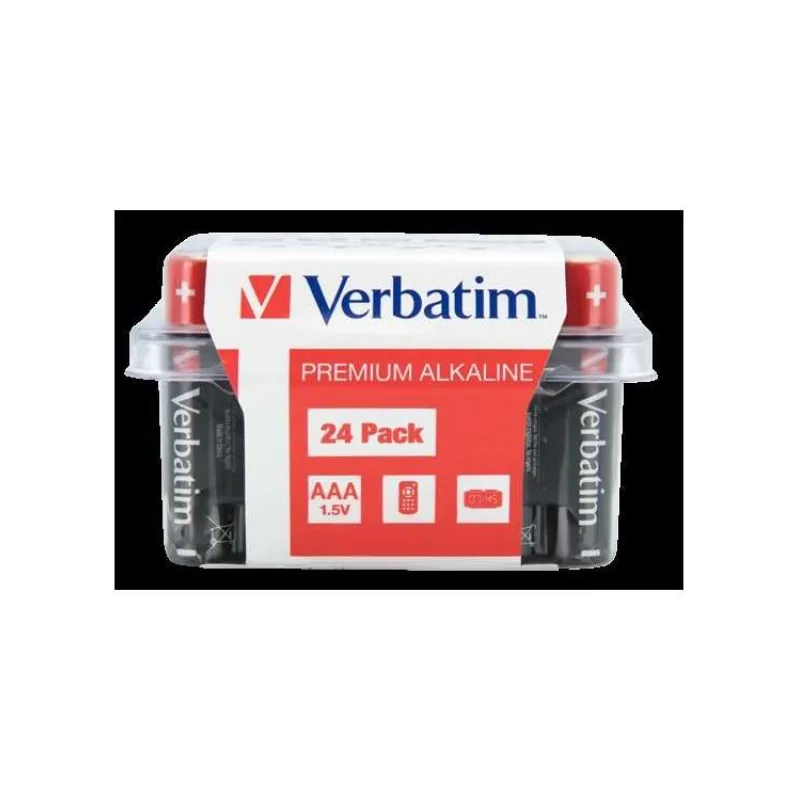 VERBATIM Alkalická Baterie AAA 24 Pack / LR03 (49504)