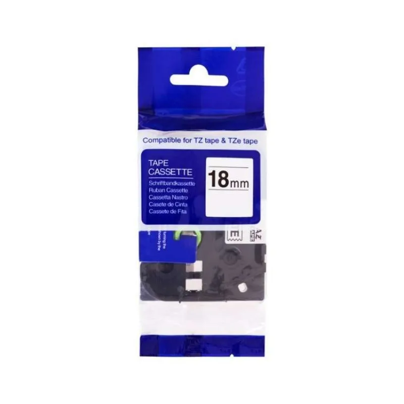 PRINTLINE kompatibilní páska s Brother HSe-651, 18mm, černý tisk/ žlutý podklad, bužírka (PLTB177)