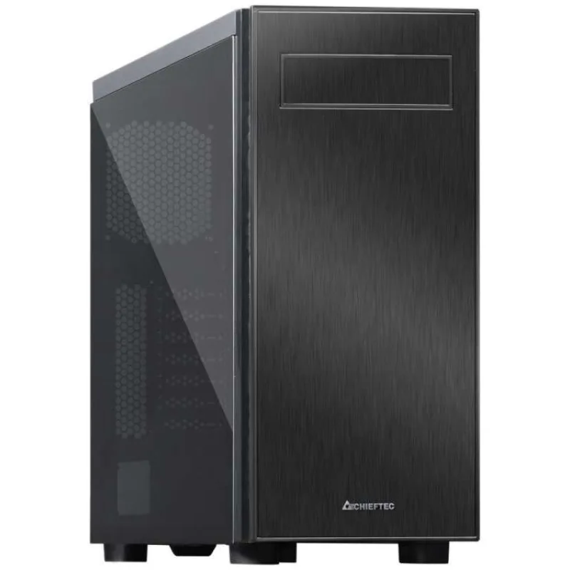 CHIEFTEC MidT Hawk AL-02B-OP / 2x USB 3.0/ 1x USB 2.0/ bez zdroje/ prosklená bočnice / černý (AL-02B-TG-OP)