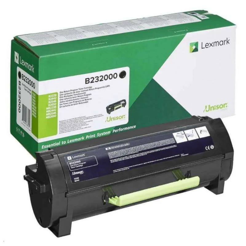 Lexmark toner B232000 / černá / 3 000 stran / Return Program (B232000)