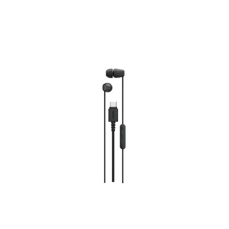 SONY MDR-EX15C - Sluchátka do uší - černá, USB-C (IEREX15CB.CE7)
